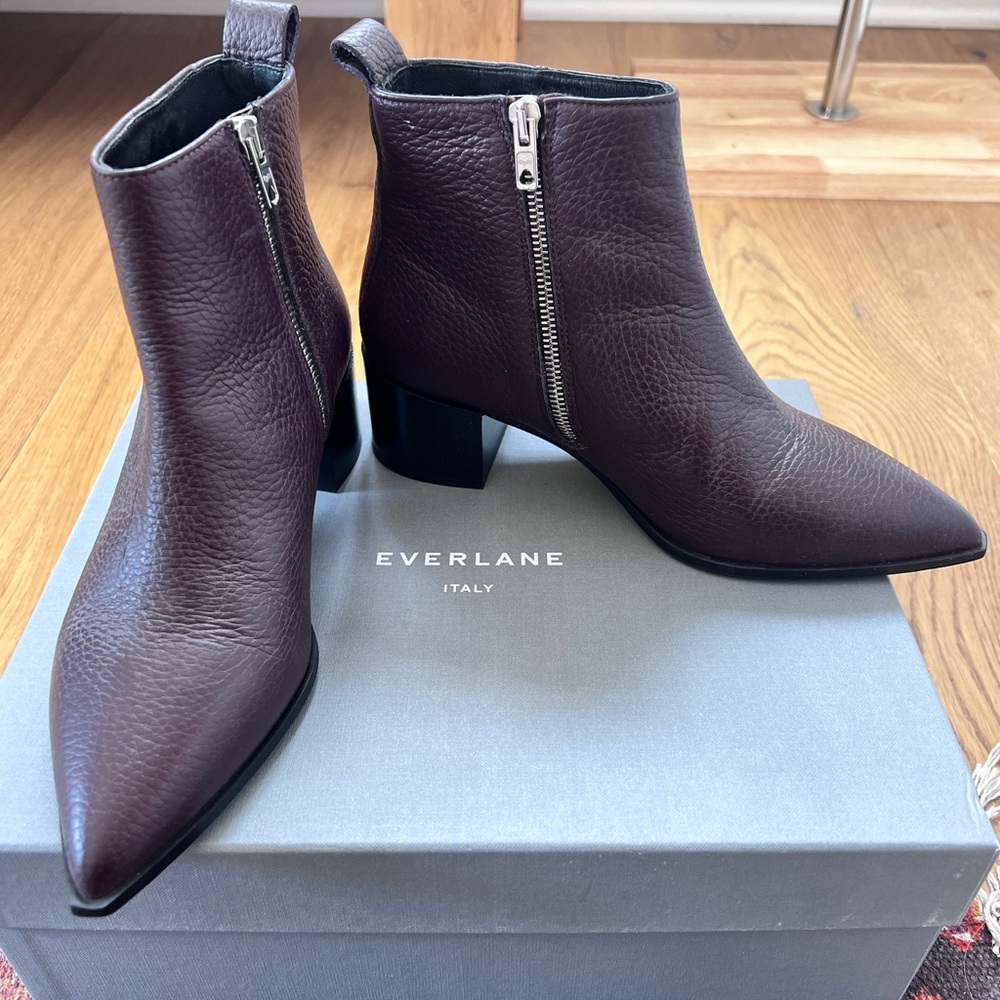 Everlane Boss Boot in Burgundy size 6 - Made in Italy